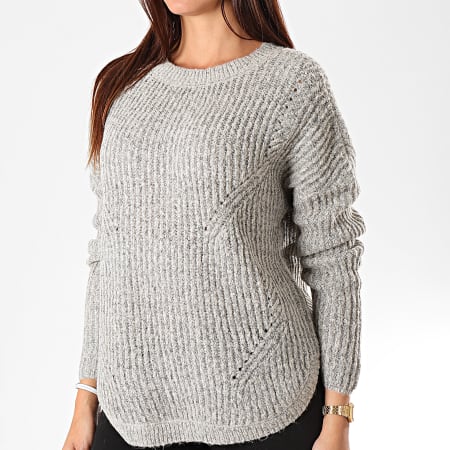 Only - Pull Femme Bernice Gris Chiné