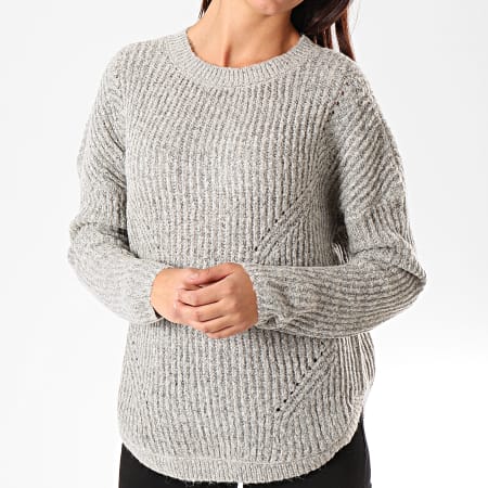 Only - Pull Femme Bernice Gris Chiné
