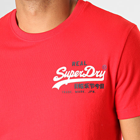 Superdry - Tee Shirt Vintage Logo Racer M1000061A Rouge