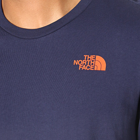 The North Face - Tee Shirt Manches Longues Easy 2TX1 Bleu Marine