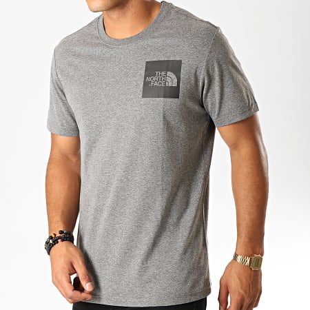 The North Face - Tee Shirt Fine CEQ5 Gris Anthracite Chiné