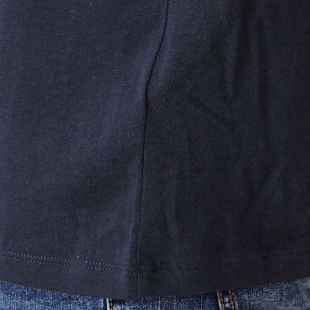 Timberland - Tee Shirt Cut And Sew Logo 1OA4 Bleu Marine Ecru Noir