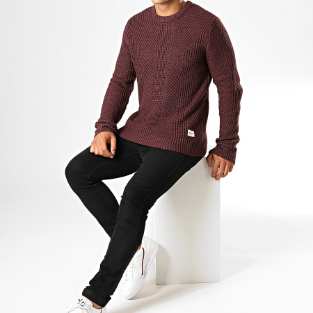 Jack And Jones - Pull Stanford Bordeaux