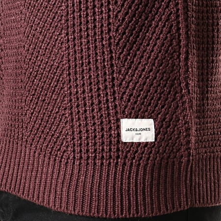 Jack And Jones - Pull Stanford Bordeaux
