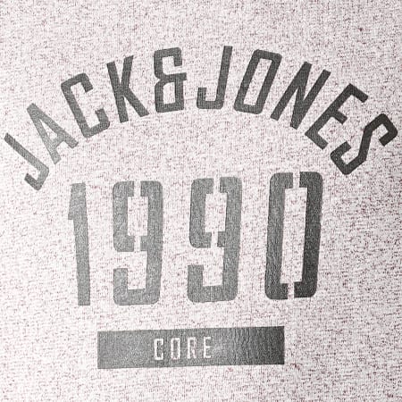 Jack And Jones - Sweat Capuche Bay Bordeaux Chiné