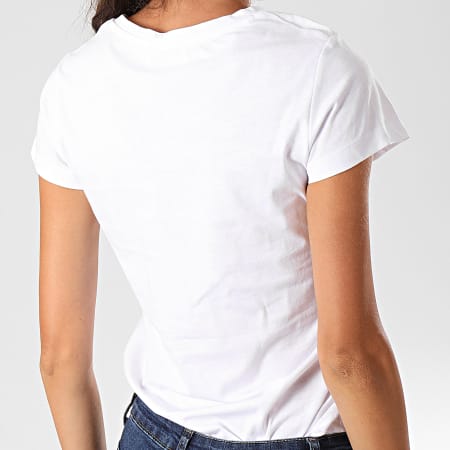 Le Temps Des Cerises - Tee Shirt Femme Pistache Blanc Doré