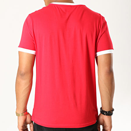 Tommy Hilfiger - Tee Shirt Logo Flag 1170 Rouge Blanc