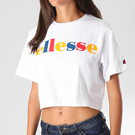 Ellesse - Tee Shirt Crop Femme Ralia SGC07371 Blanc