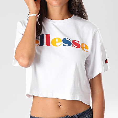 Ellesse - Tee Shirt Crop Femme Ralia SGC07371 Blanc