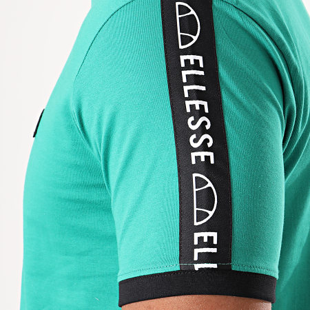 Ellesse - Tee Shirt Oversize A Bandes Fede SHA05907 Vert