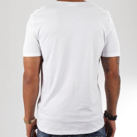 Kaporal - Tee Shirt Col V Obuce Blanc
