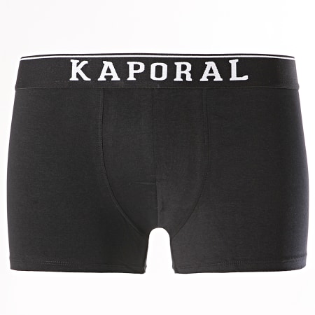 Kaporal - Lot De 3 Boxers Quad Noir Gris Vert Kaki