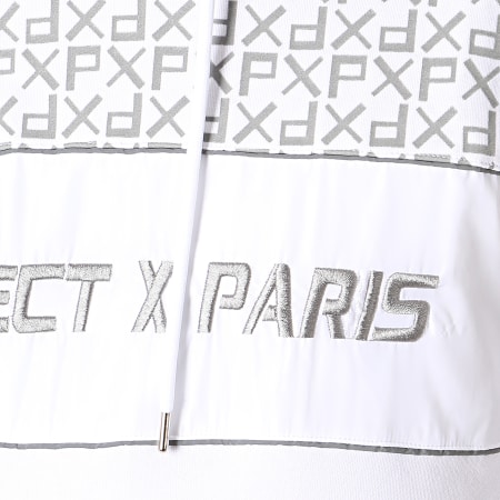 Project X Paris - Sweat Capuche 1920030 Blanc Réfléchissant