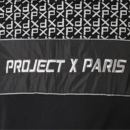 Project X Paris - Sweat Capuche 1920030 Noir Réfléchissant