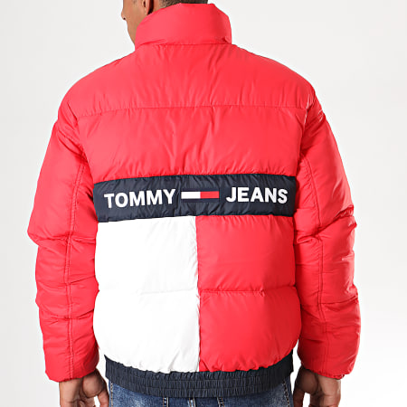 Tommy Jeans - Doudoune Réversible 7252 Rouge Blanc Bleu Marine