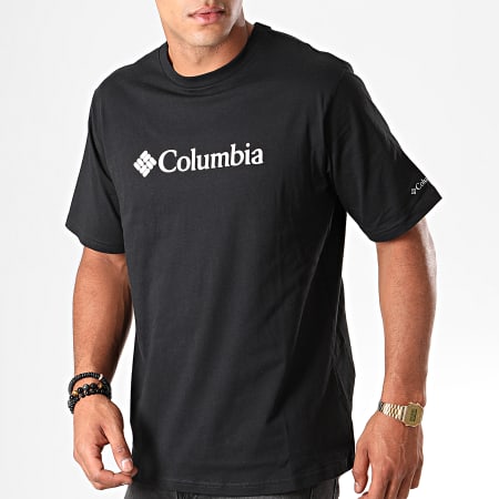 Columbia - Tee Shirt CSC Basic Logo Noir Blanc 