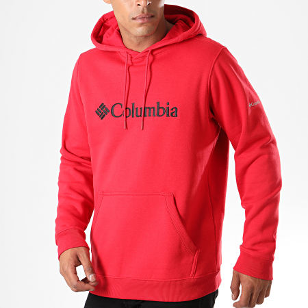 Columbia - Sweat Capuche CSC Basic Logo Rouge