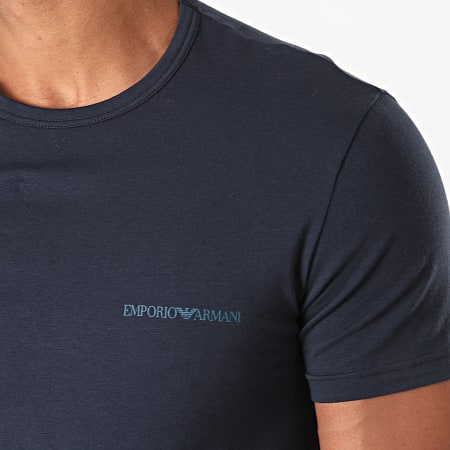 Emporio Armani - Lot De 2 Tee Shirt 111267-9A717 Bleu Marine