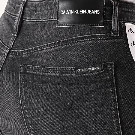 Calvin Klein - Jean Skinny Femme Avec Bandes Stockholm Monogram Tape 2590 Noir