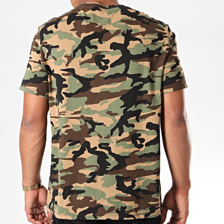 Guess - Tee Shirt M94I87-I3Z00 Vert Kaki Camouflage