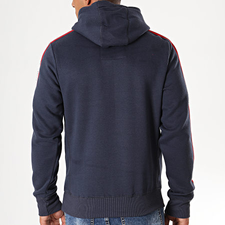 Tokyo Laundry - Sweat Capuche A Bandes Willow Pines Bleu Marine