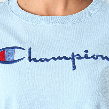 Champion - Tee Shirt Femme 110992 Bleu Clair
