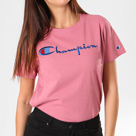 Champion - Tee Shirt Femme 110992 Rose