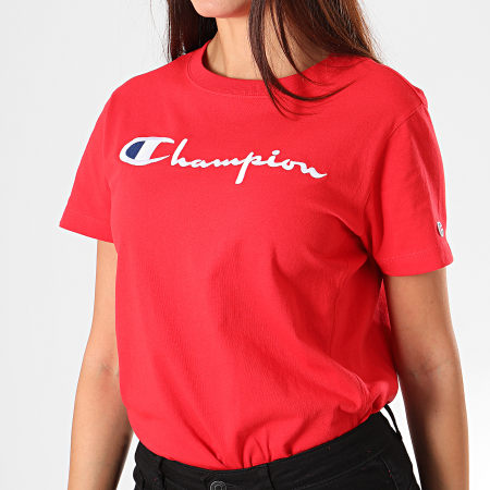 Champion - Tee Shirt Femme 110992 Rouge
