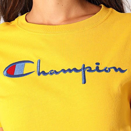 Champion - Tee Shirt Femme 110992 Jaune