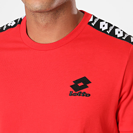 Lotto - Tee Shirt A Bandes Athletica II 211756 Rouge