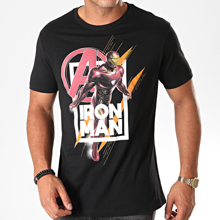 Iron Man - Tee Shirt Avengers End Game Iron Man Noir