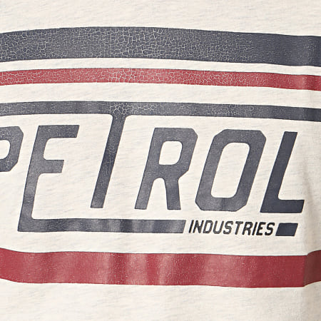 Petrol Industries - Tee Shirt Manches Longues 608 Gris Clair Chiné