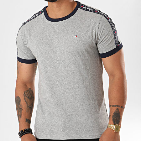 Tommy Hilfiger - Tee Shirt A Bandes 0562 Gris Chiné