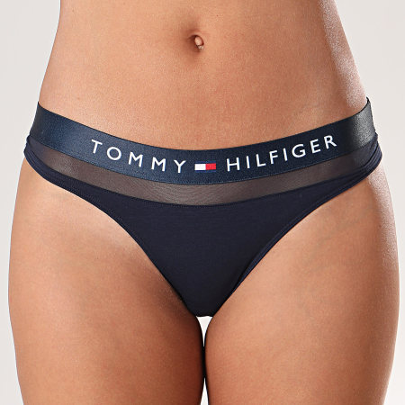 Tommy Hilfiger - Tanga de mujer 0064 Azul marino