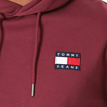 Tommy Jeans - Sweat Capuche Badge 6593 Bordeaux