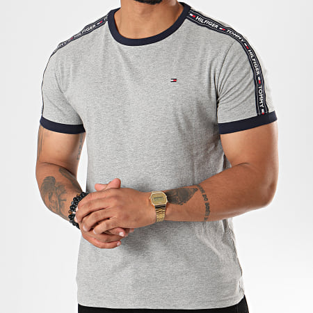 Tommy Hilfiger - Tee Shirt A Bandes 0562 Gris Chiné
