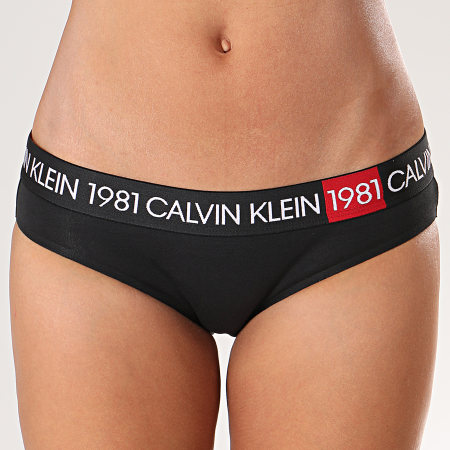 Calvin Klein - Culotte Femme Bikini 1981 QF5449E Noir