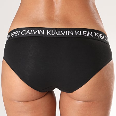 Calvin Klein - Culotte Femme Bikini 1981 QF5449E Noir