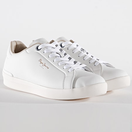 Pepe Jeans - Baskets Roland Leather PMS30523 Blanc