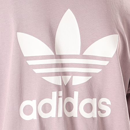 Adidas Originals - Robe Tee Shirt Femme Trefoil ED7581 Mauve