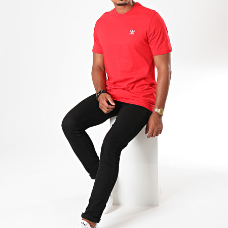 Adidas Originals - Tee Shirt Essential FN2841 Rouge Blanc