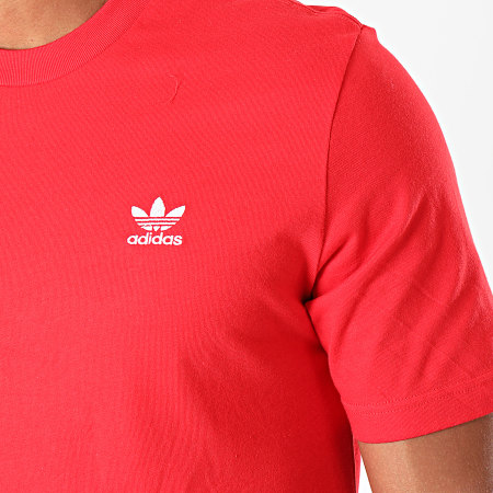 Adidas Originals - Camiseta Essential FN2841 Rojo Blanco