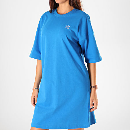 Adidas Originals - Vestido de Mujer Trefoil ED7578 Azul Real