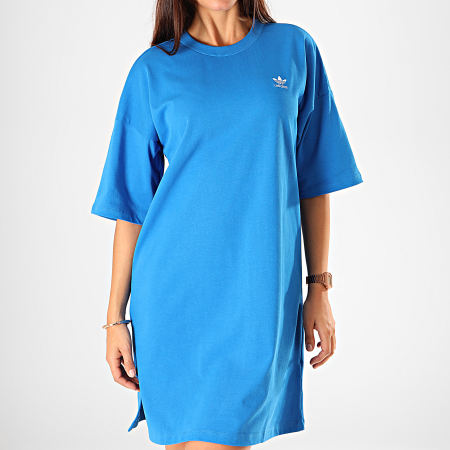 Adidas Originals - Vestido de Mujer Trefoil ED7578 Azul Real