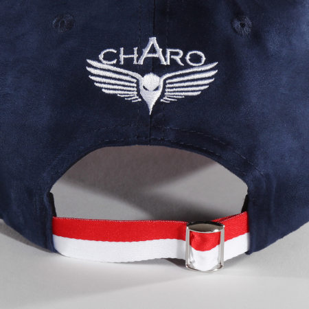 Charo - Casquette Suede Bleu Marine