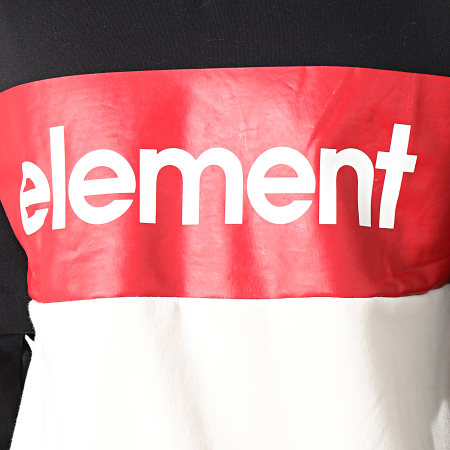 Element - Sudadera cuello redondo Primo Division negro rojo blanco roto