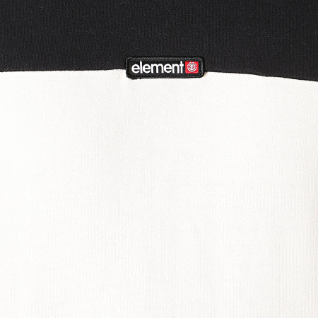 Element - Sudadera Primo Division Negro Blanco Roto Rojo