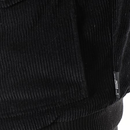 Indicode Jeans - Veste Velours Col Mouton Lockmead Noir