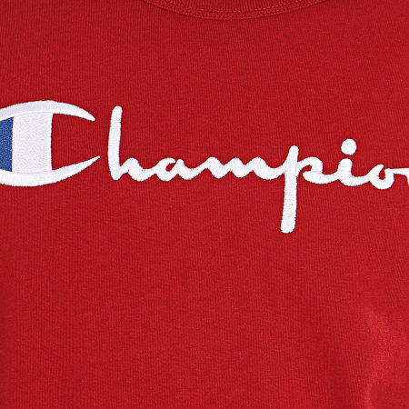 Champion - Tee Shirt Big Script 210972 Rouge Brique
