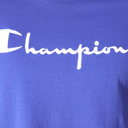 Champion - Tee Shirt Big Script 210972 Bleu Roi